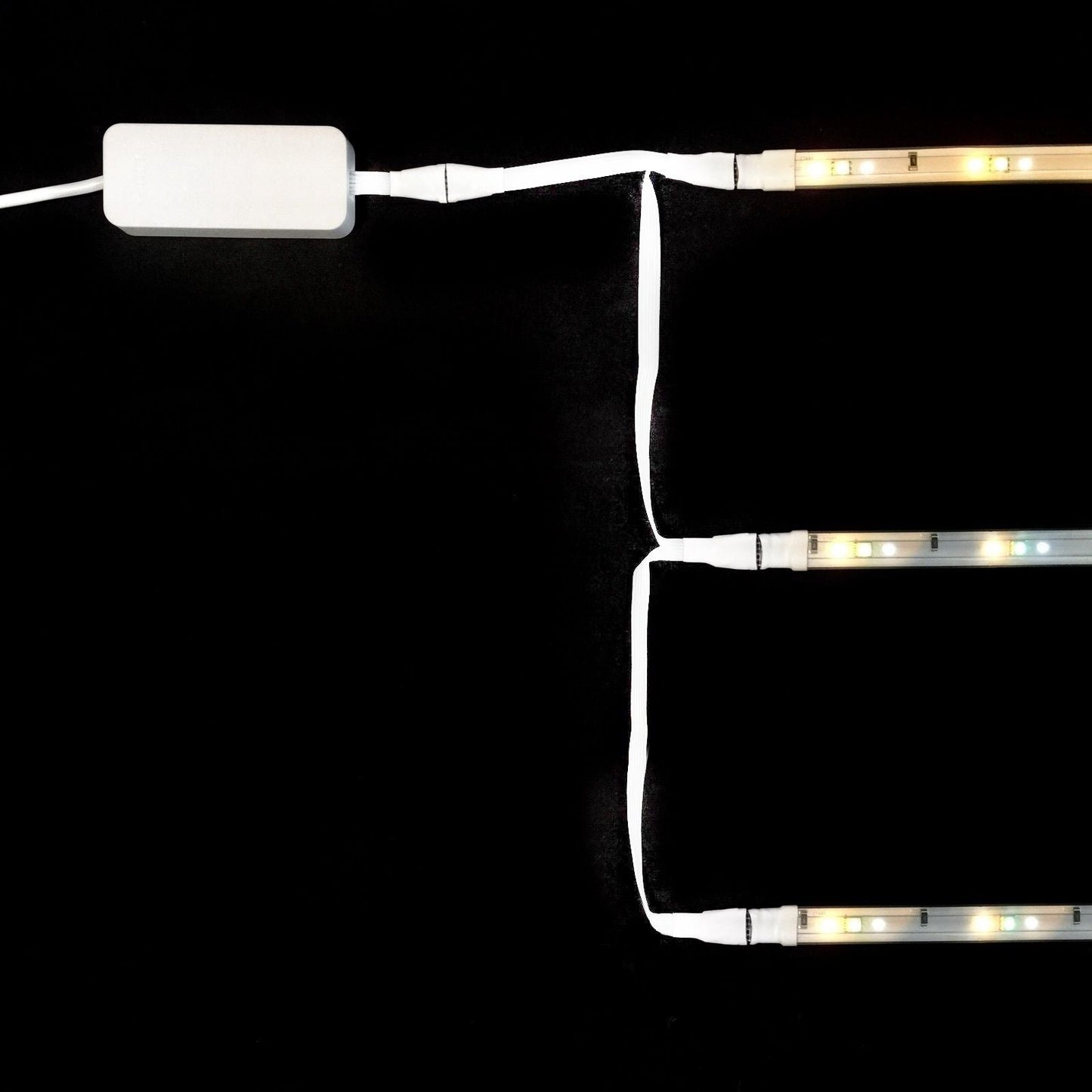 Plus V2 - WITTE parallelkabel | Multipoint splitter 3,4,5,6,7,8+ weg | in voet