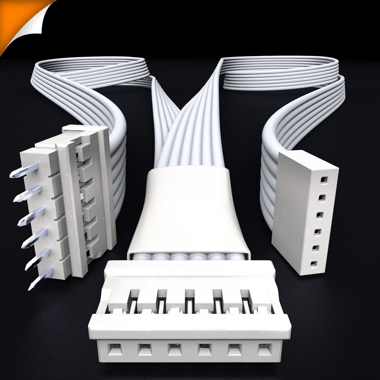 Plus V4 - WEISSER Splitter | STEUERKASTEN > Starter & Reststück | in Fuß
