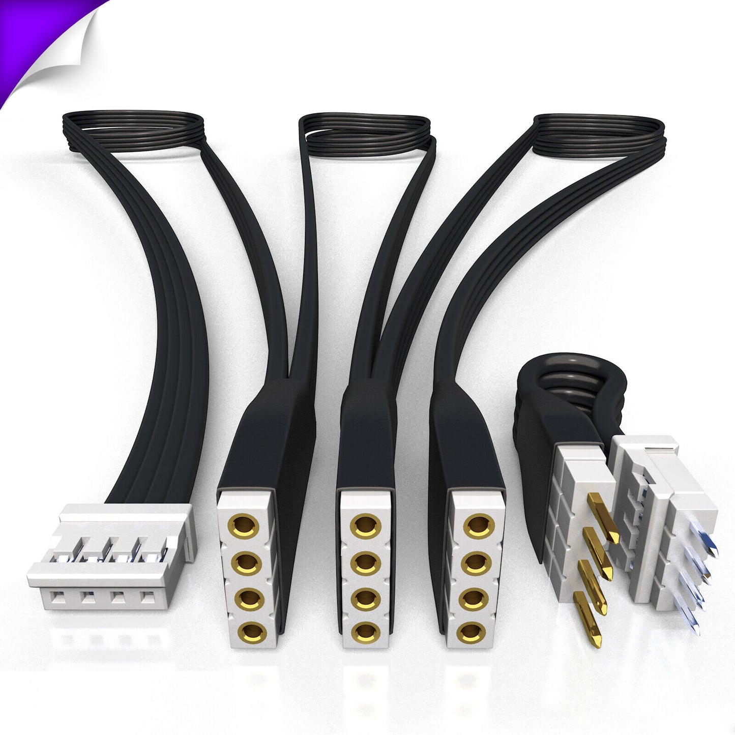 Gradient - Parallel Cable | BLACK Multi Point Splitter 2,3,4+ way | in Meters