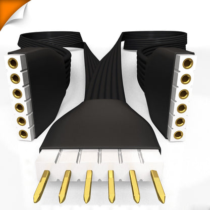 Plus V2 & V3 - Splitter ZWART | LIGHTSTRIP > Verlengstuk & Verlengstuk | in Voeten 
